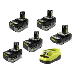 Ryobi ONE+ 18V HIGH PERFORMANCE Kit W/ (2) 4.0 Ah Batteries, 2.0 Ah Battery, Charger, & ONE+ 4.0 Ah HP Battery (2-Pack)