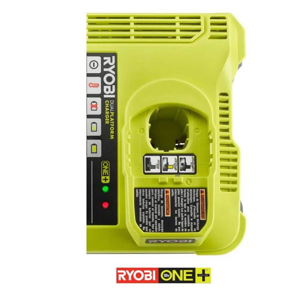 Ryobi ONE+ Lithium-Ion Dual Platform Charger For ONE+ 18V And 40-Volt Batteries 5 Ryobi ONE+ Lithium-Ion Dual Platform Charger For ONE+ 18V And 40-Volt Batteries - Image 5