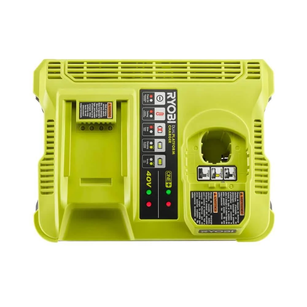 Ryobi ONE+ Lithium-Ion Dual Platform Charger For ONE+ 18V And 40-Volt Batteries 3 Ryobi ONE+ Lithium-Ion Dual Platform Charger For ONE+ 18V And 40-Volt Batteries - Image 3