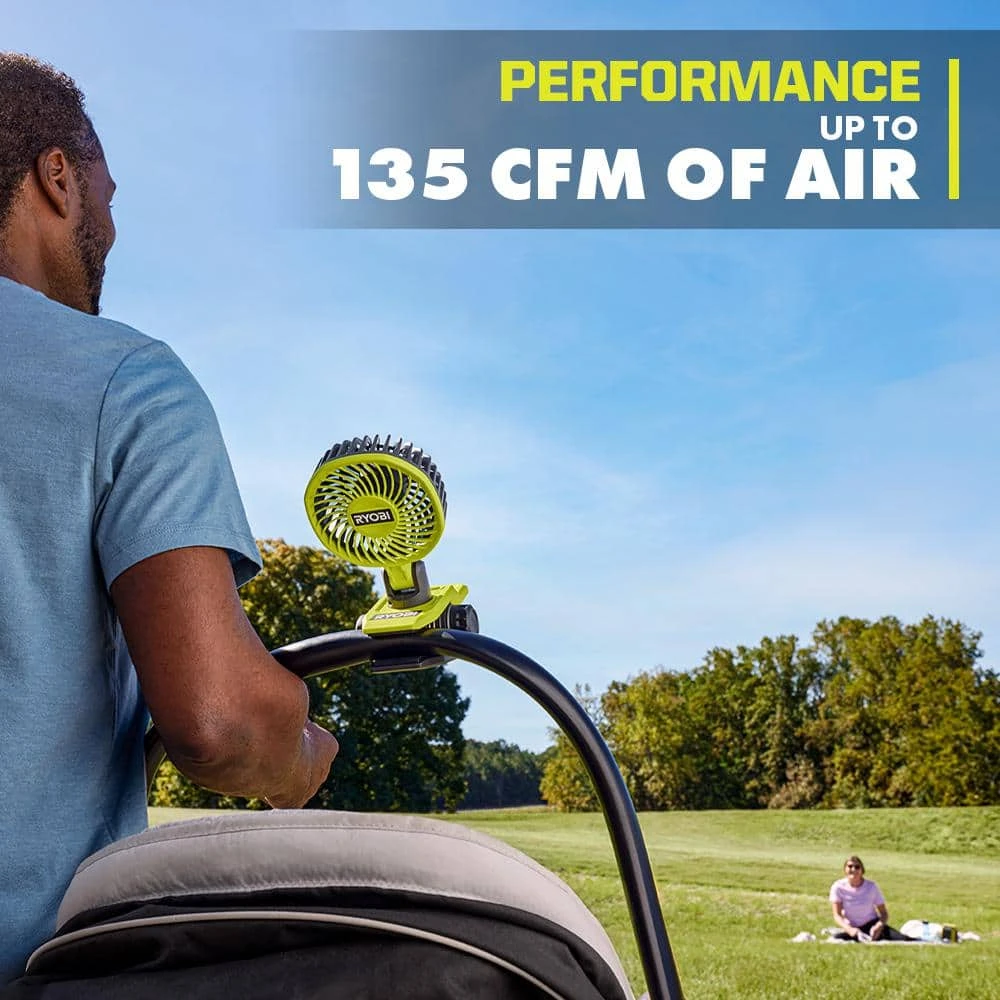 Ryobi USB Lithium 2-Tool Combo Kit With Clamp Fan, Inflator, (2) 2.0 Ah USB Lithium Batteries, And (2) Charging Cables 10 Ryobi USB Lithium 2-Tool Combo Kit With Clamp Fan, Inflator, (2) 2.0 Ah USB Lithium Batteries, And (2) Charging Cables - Image 10