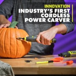 Ryobi USB LITHIUM 2-Tool Combo Kit With Pumpkin Carving Tools -Ryobi Store ryobi power tool combo kits fvh101k2sb 66 1000