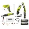 Ryobi USB Lithium Project Kit With Rotary Tool, Inspection Light, Screwdriver, Glue Pen, (2) 2 Ah Batteries, & Charging Cable