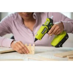 Ryobi ONE+ 18V Cordless 2-Tool Combo Kit With Dual Temperature Glue Gun And Compact Glue Gun (Tools Only) -Ryobi Store ryobi power tool combo kits p307 p306 66 1000