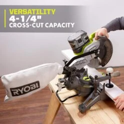 Ryobi ONE+ 18V Cordless 2-Tool Combo Kit With 7-1/4 In. Compound Miter Saw And AirStrike 18-Gauge Brad Nailer (Tools Only) -Ryobi Store ryobi power tool combo kits p553 p321 a0 1000