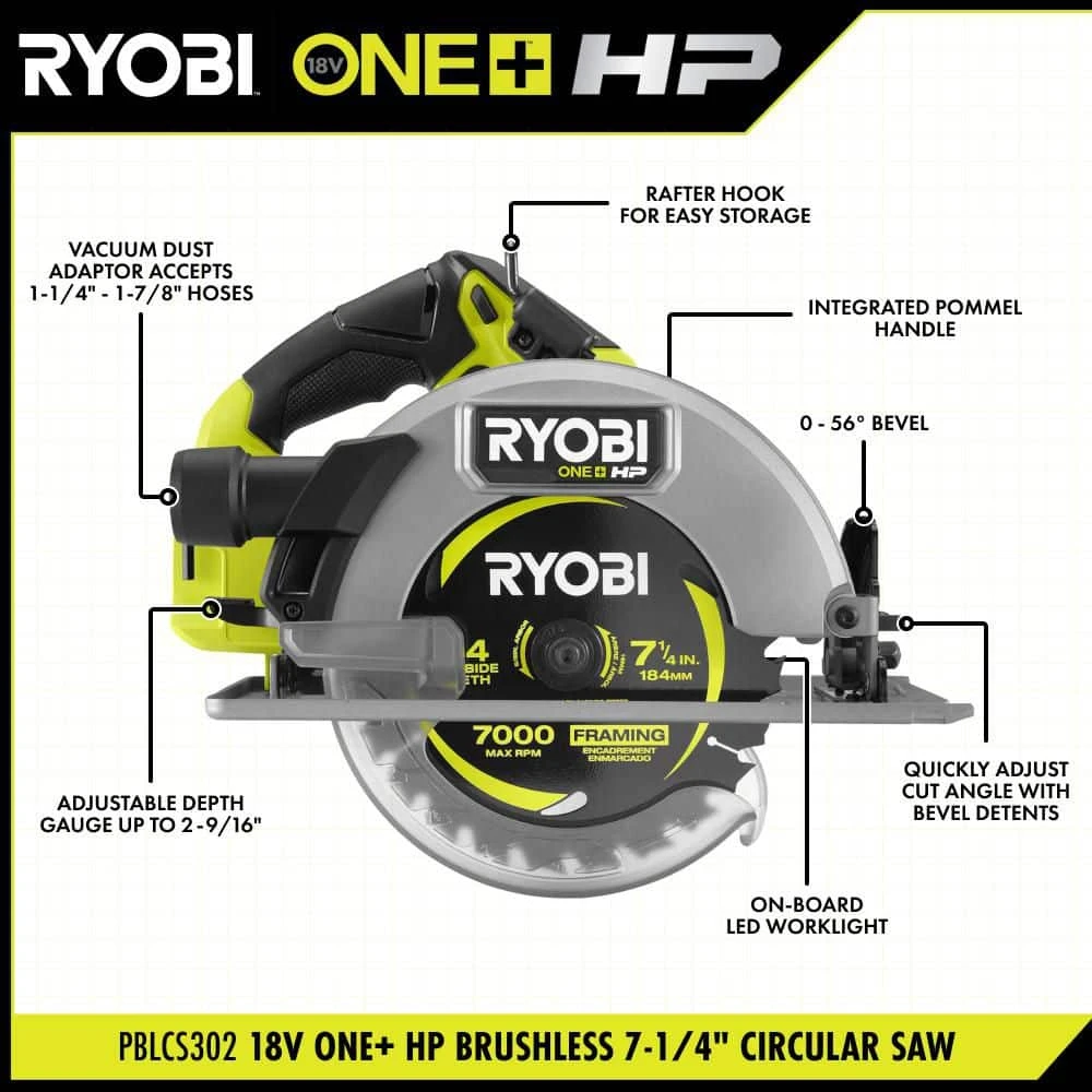 Ryobi ONE+ 18V Cordless 6-Tool Combo Kit With (2) Batteries, Charger, Accessories, And Tool Bag 5 Ryobi ONE+ 18V Cordless 6-Tool Combo Kit With (2) Batteries, Charger, Accessories, And Tool Bag - Image 5