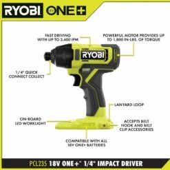 Ryobi ONE+ 18V Cordless 2-Tool Combo Kit With Drill/Driver, Impact Driver, 1.5 Ah Battery, And Charger 15 Ryobi ONE+ 18V Cordless 2-Tool Combo Kit With Drill/Driver, Impact Driver, 1.5 Ah Battery, And Charger -Ryobi Store ryobi power tool combo kits pcl1112k1 40 1000