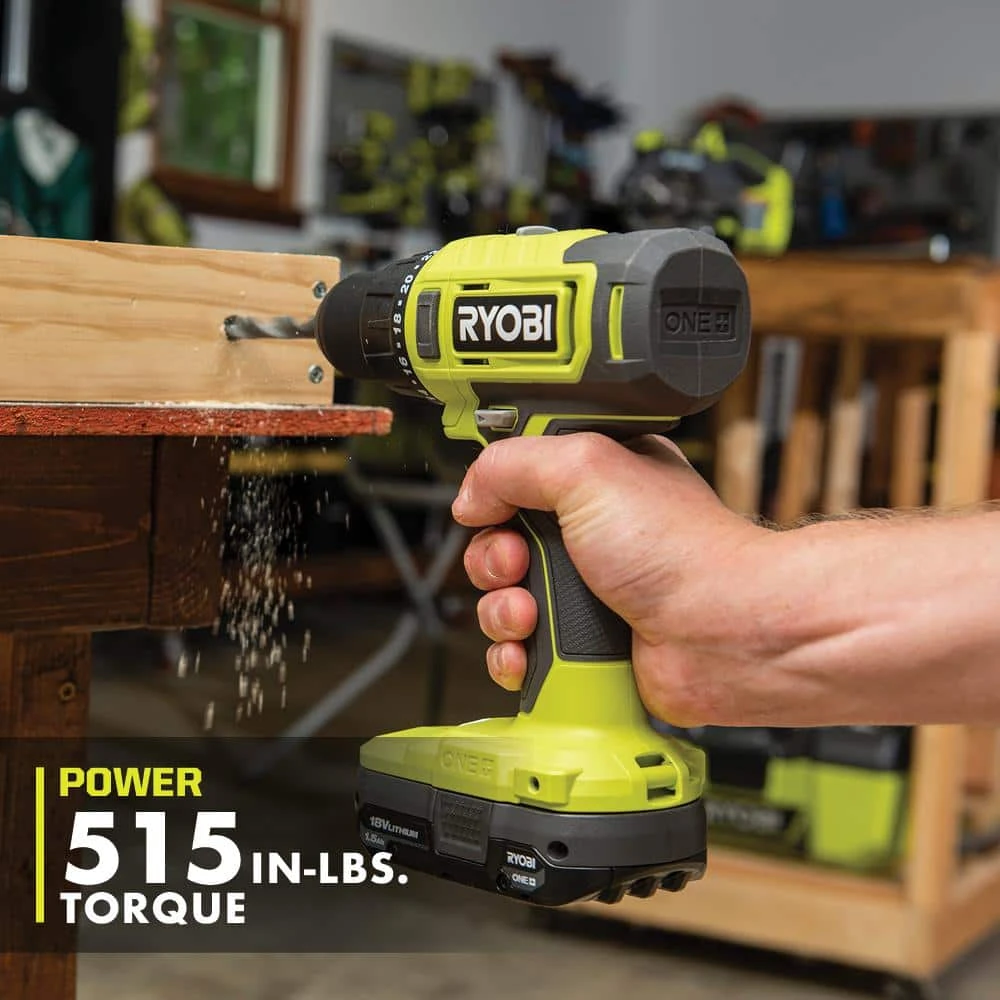 Ryobi ONE+ 18V Cordless 2-Tool Combo Kit With Drill/Driver, Impact Driver, (2) 1.5 Ah Batteries, And Charger 5 Ryobi ONE+ 18V Cordless 2-Tool Combo Kit With Drill/Driver, Impact Driver, (2) 1.5 Ah Batteries, And Charger - Image 5