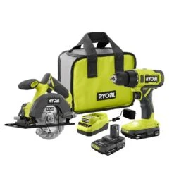 Ryobi ONE+ 18V Cordless 2-Tool Combo Kit With Drill/Driver, Circular Saw, (2) 1.5 Ah Batteries, And Charger