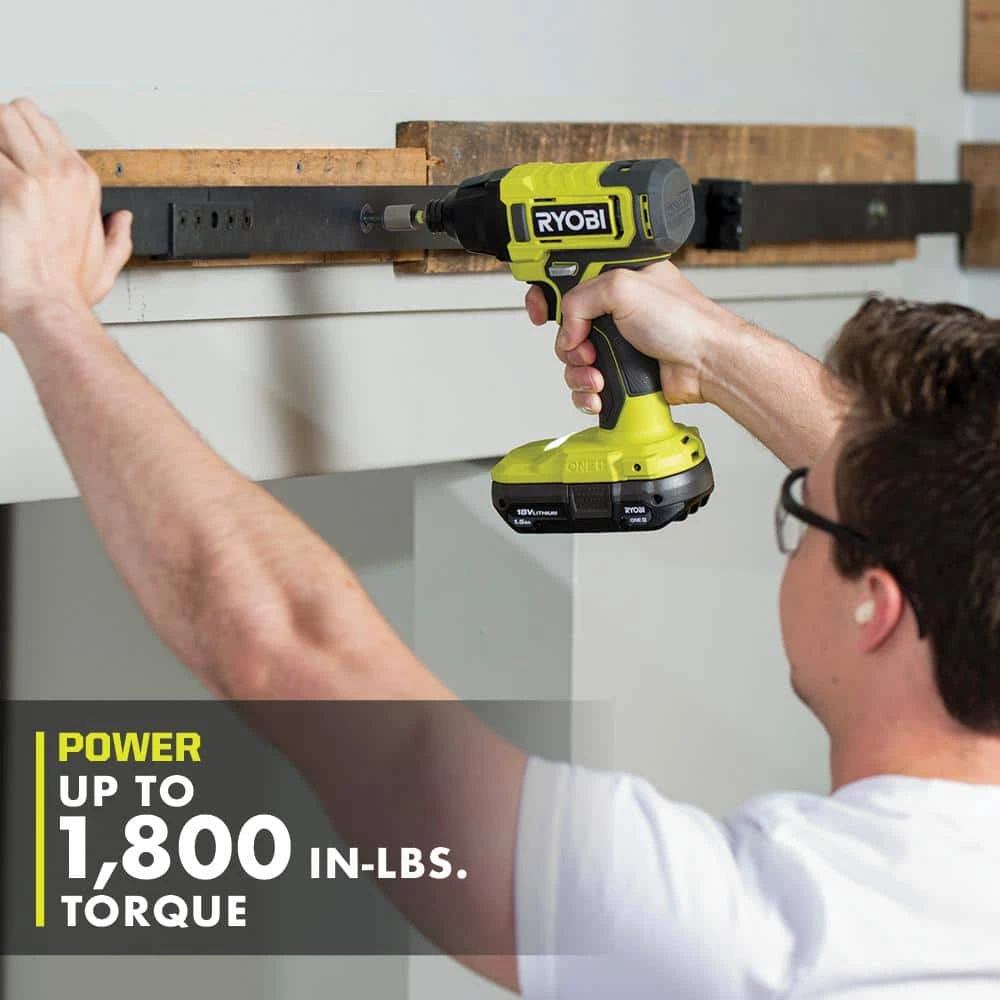 Ryobi ONE+ 18V Cordless 6-Tool Combo Kit With 1.5 Ah Battery, 4.0 Ah Battery, Charger, And Drill & Impact Drive Kit (40-Piece) 10 Ryobi ONE+ 18V Cordless 6-Tool Combo Kit With 1.5 Ah Battery, 4.0 Ah Battery, Charger, And Drill & Impact Drive Kit (40-Piece) - Image 10