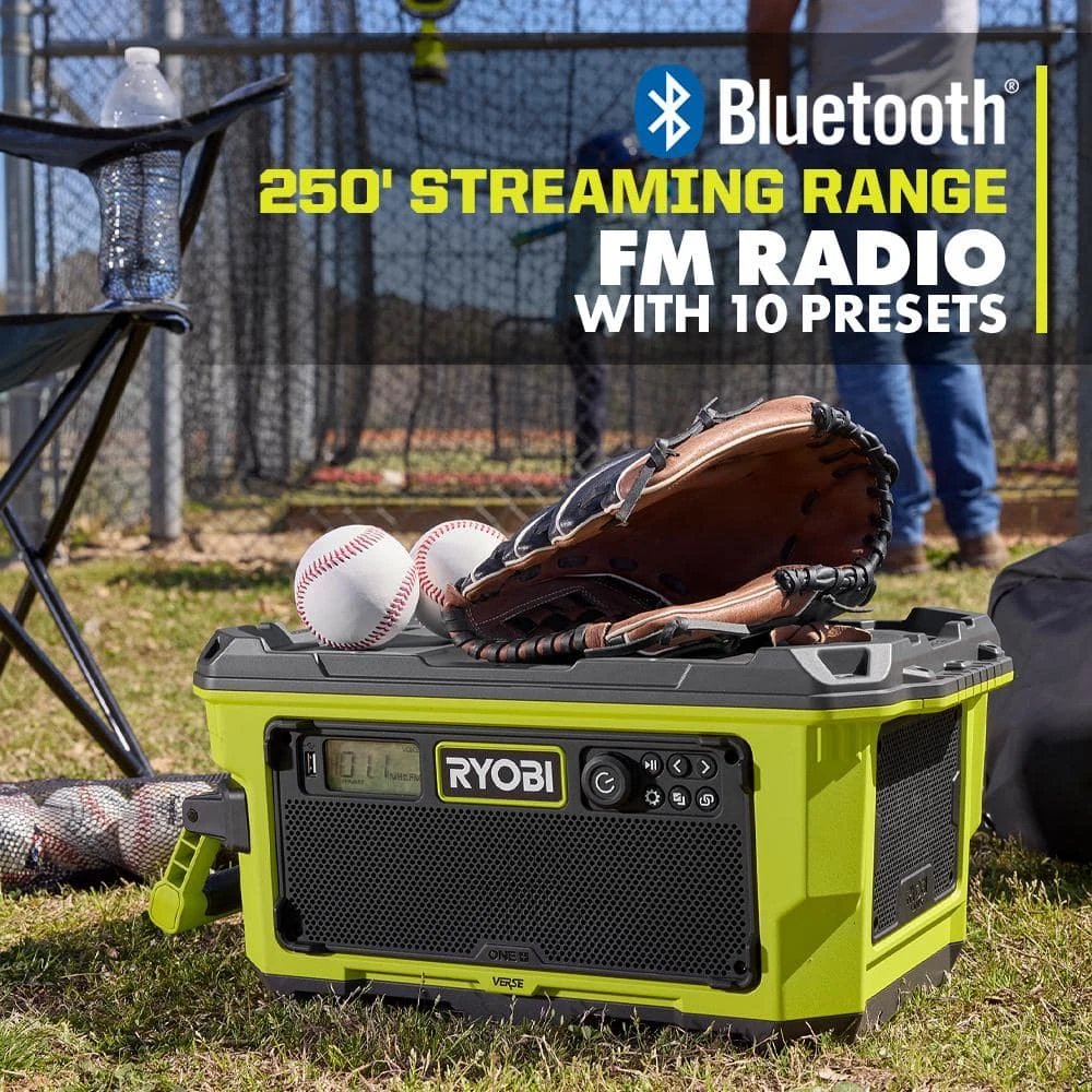 Ryobi ONE+ 18V Hybrid VERSE LINK Stereo And WHISPER SERIES 7-1/2 In. Fan (Tools Only) 5 Ryobi ONE+ 18V Hybrid VERSE LINK Stereo And WHISPER SERIES 7-1/2 In. Fan (Tools Only) - Image 5