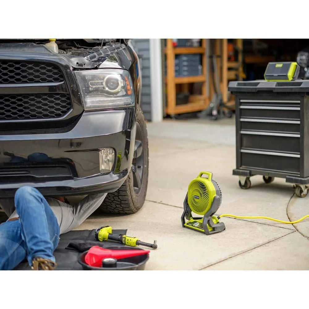 Ryobi ONE+ 18V Hybrid VERSE LINK Stereo And WHISPER SERIES 7-1/2 In. Fan (Tools Only) 13 Ryobi ONE+ 18V Hybrid VERSE LINK Stereo And WHISPER SERIES 7-1/2 In. Fan (Tools Only) - Image 13