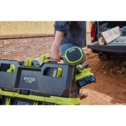 Ryobi ONE+ 18V Cordless 5-Tool Combo Kit With (2) Speakers, Fan, LED Light, And Hand Vac (Tools Only) -Ryobi Store ryobi power tool combo kits pcl6152p pcf02b pcl664b pcl705b 4f 1000