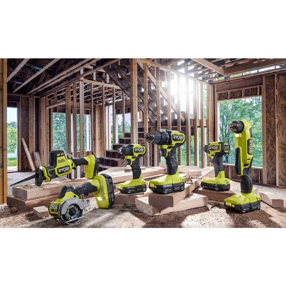 Ryobi ONE+ HP 18V Brushless Cordless Combo Kit (6-Tool) With (2) 1.5 Ah Batteries, Charger, And Bag 13 Ryobi ONE+ HP 18V Brushless Cordless Combo Kit (6-Tool) With (2) 1.5 Ah Batteries, Charger, And Bag - Image 13