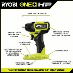 Ryobi ONE+ HP 18V Brushless Cordless Combo Kit (6-Tool) With (2) 1.5 Ah Batteries, Charger, And Bag 20 Ryobi ONE+ HP 18V Brushless Cordless Combo Kit (6-Tool) With (2) 1.5 Ah Batteries, Charger, And Bag -Ryobi Store ryobi power tool combo kits psbck06k 77 1000