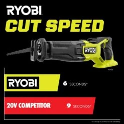 Ryobi ONE+ HP 18V Brushless Cordless Reciprocating Saw Kit With 4.0 Ah HIGH PERFORMANCE EDGE Battery And Charger -Ryobi Store ryobi reciprocating saws pblrs02b pbp1104 pcg004 4f 1000