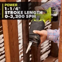 Ryobi ONE+ HP 18V Brushless Cordless Reciprocating Saw Kit With 4.0 Ah HIGH PERFORMANCE EDGE Battery And Charger -Ryobi Store ryobi reciprocating saws pblrs02b pbp1104 pcg004 66 1000