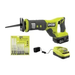 Ryobi ONE+ 18V Cordless Reciprocating Saw Kit With Battery And Charger W/ Multi-Purpose Reciprocating Saw Blade Set (35-Piece)
