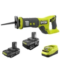 Ryobi ONE+ 18V Lithium-Ion Kit With 2.0 Ah And 4.0 Ah Batteries, Charger With ONE+ 18V Cordless Reciprocating Saw
