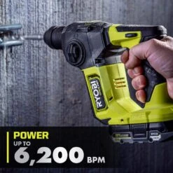 Ryobi ONE+ HP 18V Brushless Cordless Compact 5/8 In. SDS Rotary Hammer (Tool Only) 17 Ryobi ONE+ HP 18V Brushless Cordless Compact 5/8 In. SDS Rotary Hammer (Tool Only) -Ryobi Store ryobi rotary hammers psbrh01b 1d 1000