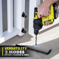 Ryobi ONE+ HP 18V Brushless Cordless Compact 5/8 In. SDS Rotary Hammer (Tool Only) 18 Ryobi ONE+ HP 18V Brushless Cordless Compact 5/8 In. SDS Rotary Hammer (Tool Only) -Ryobi Store ryobi rotary hammers psbrh01b 66 1000
