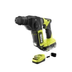 Ryobi ONE+ HP 18V Brushless Cordless Compact 5/8 In. SDS Rotary Hammer Kit With 2.0 Ah HIGH PERFORMANCE Battery And Charger