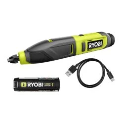 Ryobi USB Lithium Power Carver Kit With 2.0 Ah USB Lithium Battery And Charging Cable