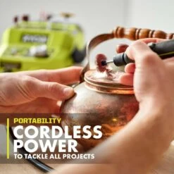 Ryobi ONE+ 18V Cordless Rotary Tool Station Kit With 2.0 Ah Battery And Charger -Ryobi Store ryobi rotary tools pcl480k1 1d 1000