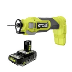 Ryobi ONE+ 18V Cordless Cut-Out Tool With ONE+ 18V 2.0 Ah HIGH PERFORMANCE Battery