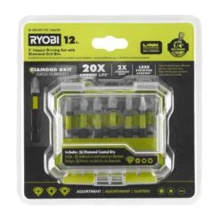 Ryobi 2 In. Diamond Grit Driving Set (12-Piece)