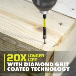 Ryobi 3-1/2 In. Diamond Grit Impact Drive Bits (3-Piece) -Ryobi Store ryobi screwdriver bits a96301 1d 1000