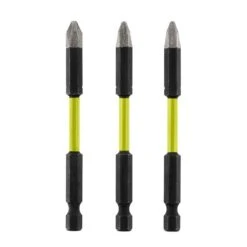 Ryobi 3-1/2 In. Diamond Grit Impact Drive Bits (3-Piece) -Ryobi Store ryobi screwdriver bits a96301 fa 1000