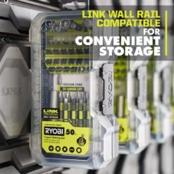 Ryobi Impact Rated Driving Set (50-Piece) -Ryobi Store ryobi screwdriver bits a965001 c3 1000