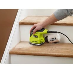 Ryobi 1.2 Amp Corded 5.5 In. Corner Cat Sander With Dust Bag, Sample Sandpaper, And Storage Case -Ryobi Store ryobi sheet sanders cfs1503gk d4 1000