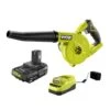Ryobi ONE+ 18V Cordless Compact Workshop Blower With 2.0 Ah Battery And Charger