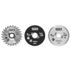 Ryobi 3-3/8 In. Multi-Material Plunge Saw Replacement Blade Set (3-Pack)