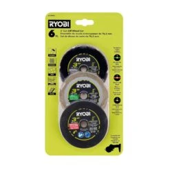 Ryobi 3 In. Carbide Cut Off Wheel Set (6-Piece) -Ryobi Store ryobi specialty saw blades a7cw601 40 1000