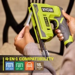Ryobi USB Lithium 4-in-1 Stapler/Nailer Kit With 3.0 Ah Battery, Charging Cable, And FREE USB Lithium 2.0 Ah Battery -Ryobi Store ryobi staplers fvn51k fvb02 44 1000