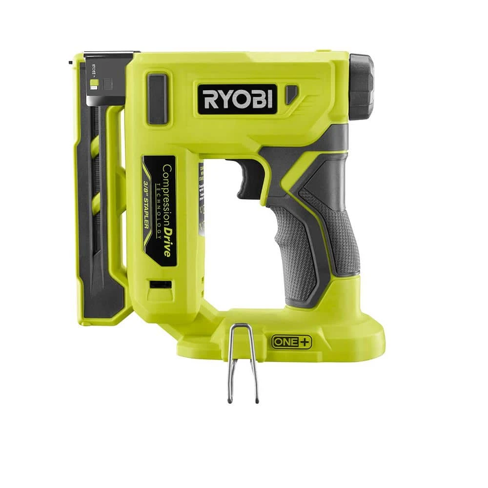 Ryobi ONE+ 18V Cordless Compression Drive 3/8 In. Crown Stapler And 2.0 Ah Compact Battery And Charger Starter Kit 3 Ryobi ONE+ 18V Cordless Compression Drive 3/8 In. Crown Stapler And 2.0 Ah Compact Battery And Charger Starter Kit - Image 3