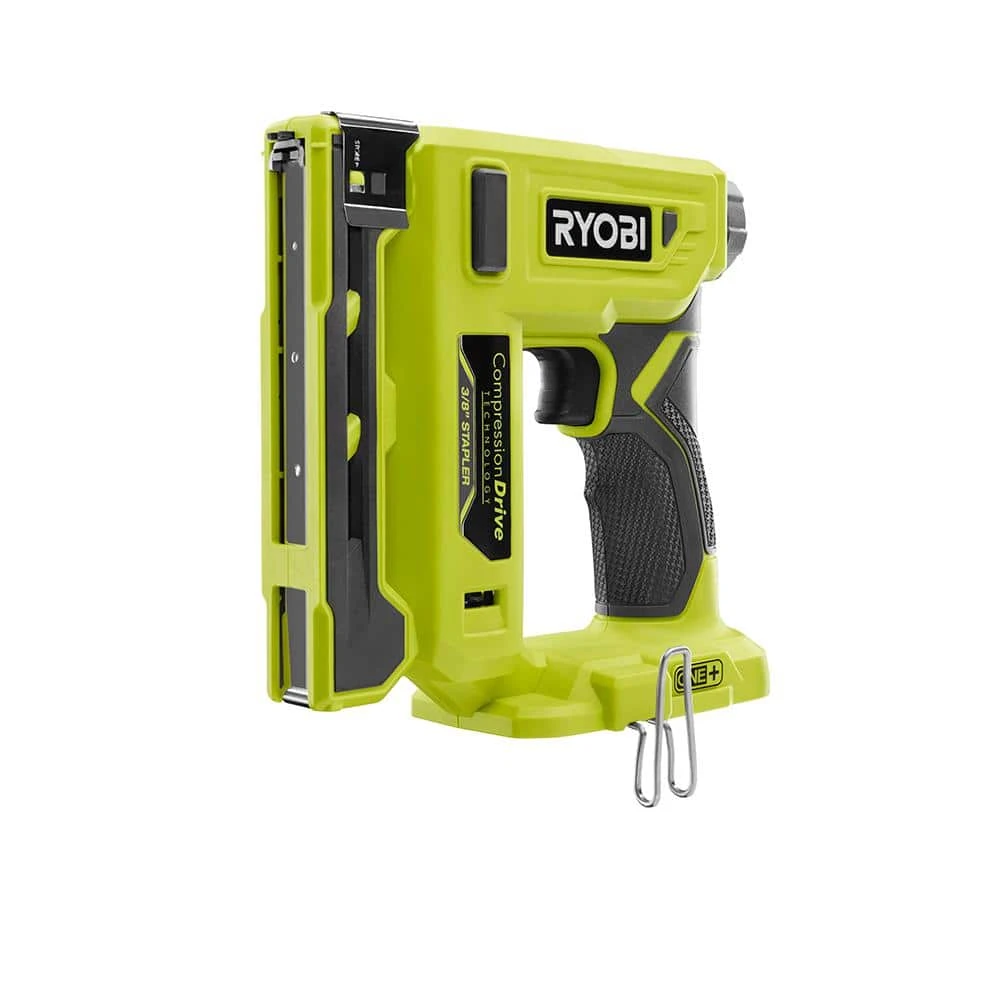 Ryobi ONE+ 18V Cordless Compression Drive 3/8 In. Crown Stapler And 2.0 Ah Compact Battery And Charger Starter Kit 4 Ryobi ONE+ 18V Cordless Compression Drive 3/8 In. Crown Stapler And 2.0 Ah Compact Battery And Charger Starter Kit - Image 4