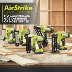 Ryobi ONE+ 18V AirStrike 18-Gauge Cordless Cordless Narrow Crown Stapler -Ryobi Store ryobi staplers p360 44 1000