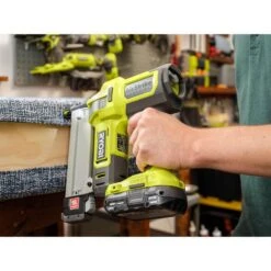 Ryobi ONE+ Airstrike 18GA Narrow Crown Stapler Kit With 2.0Ah Battery And Charger -Ryobi Store ryobi staplers p361k c3 1000