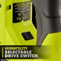 Ryobi ONE+ HP 18V Brushless Cordless 18-Gauge Narrow Crown Stapler (Tool Only) -Ryobi Store ryobi staplers pbl324b 1f 1000