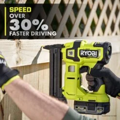 Ryobi ONE+ HP 18V Brushless Cordless 18-Gauge Narrow Crown Stapler (Tool Only) -Ryobi Store ryobi staplers pbl324b a0 1000