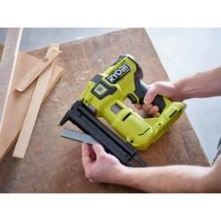 Ryobi ONE+ HP 18V Brushless Cordless 18-Gauge Narrow Crown Stapler (Tool Only) -Ryobi Store ryobi staplers pbl324b fa 1000