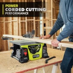 Ryobi ONE+ HP 18V Brushless Cordless 8-1/4 In. Compact Portable Jobsite Table Saw Kit With (2) 4.0 Ah Batteries And Charger -Ryobi Store ryobi stationary table saws pblts01k a0 1000