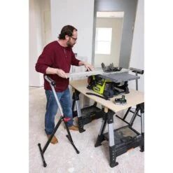 Ryobi ONE+ HP 18V Brushless Cordless 8-1/4 In. Compact Portable Jobsite Table Saw And Miter Saw Kit W/ (2) Batteries & Charger -Ryobi Store ryobi stationary table saws pblts01k pbt01b 1f 1000