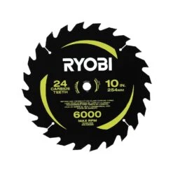 Ryobi 10 In. 24 Carbide Teeth Thin Kerf Miter Saw Blade