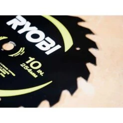 Ryobi 10 In. 24 Carbide Teeth Thin Kerf Miter Saw Blade -Ryobi Store ryobi table saw blades miter saw blades a181001 66 1000