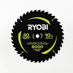 Ryobi 10 In. 40 Carbide Teeth Thin Kerf Miter Saw Blade