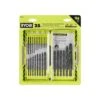Ryobi Black Oxide Round Shank Twist Drill Bit Set (25-Piece)